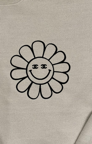 Tan CC Daisy crewneck