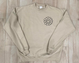 Tan CC Daisy crewneck